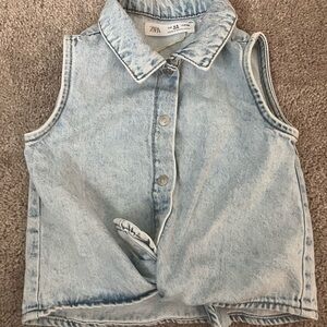 Zara Light Blue Denim Shirt